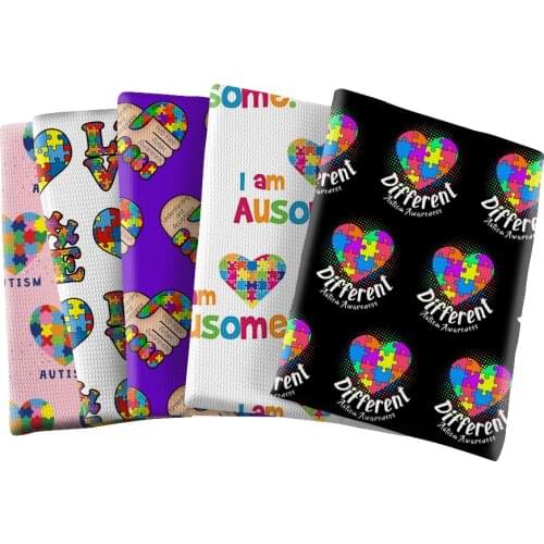 Bullet Fabric Printed Au Some Polyester Bubble Fabric DIY Kids Home Textile For Baby HeadWrap Bummies Patchwork Tiss 50*145cm