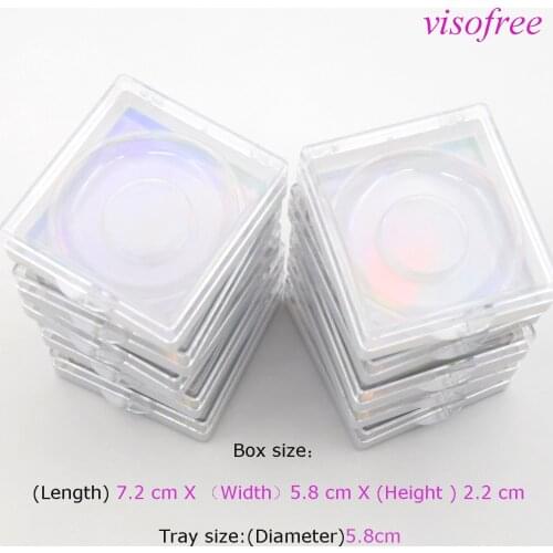 Visofree 10/20/30 Pieces 3D eyelash packaging glittering lash boxes wholesale Lashes mink 25mm false eyelashes lashes bulk