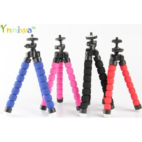 10pcs Red Black Blue Flexible Mini Tripod Portable Octopus Stand Mount Bracket Holder Monopod For Mobile Phones Camera Camcorder