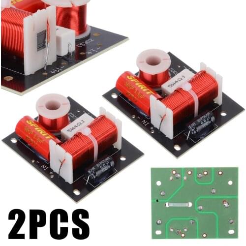 2pcs/lot 2 Way Audio Frequency Divider 2 Unit HiFi Speaker Sound-shelf Crossover Filters For Speaker Accessories