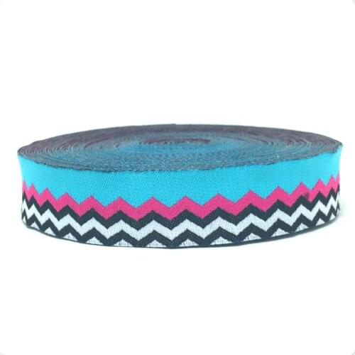 2016 NEW wholesale 3/4'' 20mm 10y/lot Wide blue waves geometric restoring ancient Woven Jacquard Ribbon dog chain accessories