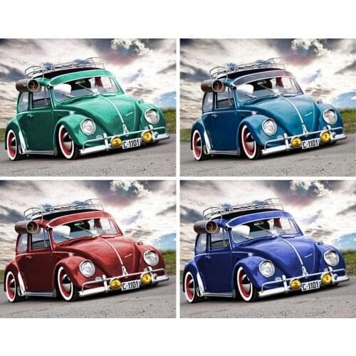 Diamond Painting Full Square and Round Color Car Embroidery Diamond Mosaic Cross Stitch Rhinestone 5D DIY Customizable