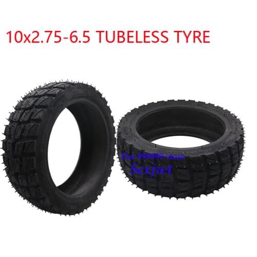 10 Inch 10x2.75-6.5 Tubeless Tire Off-road Vacuum Tyre For FLJ SK1 Speedway 5 Dualtron 3 Electric Scooter Self Balance Parts