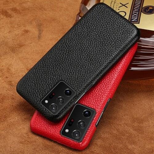 LANGSIDI brand For samsung galaxy note 20 ultra case note 10 litchi Texture slim cover for samsung s20 ultra a50 a7 a8 a51 a71