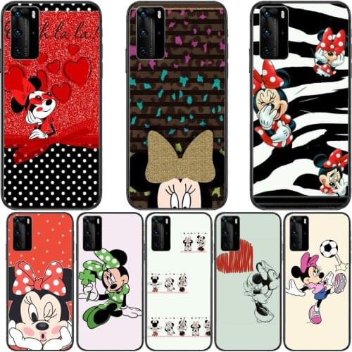 Minnie Mouse Hot Sale Phone Case For Huawei P40 p30 P20 10 9 8 Lite E Pro Plus Black Etui Coque Painting Hoesjes comic fas