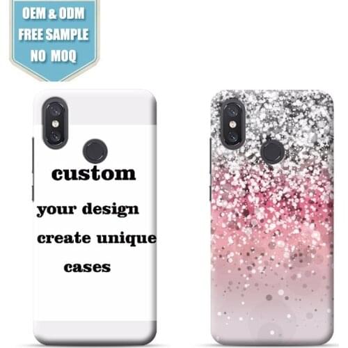 Silver Pink Background Custom 3d Phone Case for Xiaomi 6X/6PLUS/8 For Xiaomi Series Full Wrap Printing Cases Drop ship support