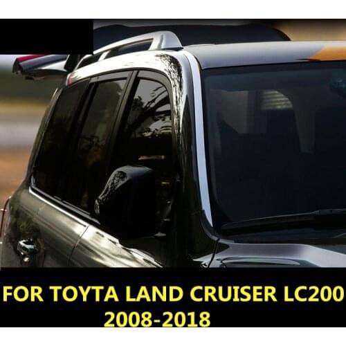 FOR TOYOTA LAND CRUISER LC200 2008-2018 Stainless steel front windshield window pillar pillar cover trim stickers accessories