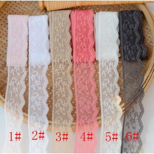 5 Meters Width 22cm Cotton Embroidered Lace Fabric Pink Apricot Peach Red Deep Gray Floral Lace Trim DIY Garment Sewing Supplies