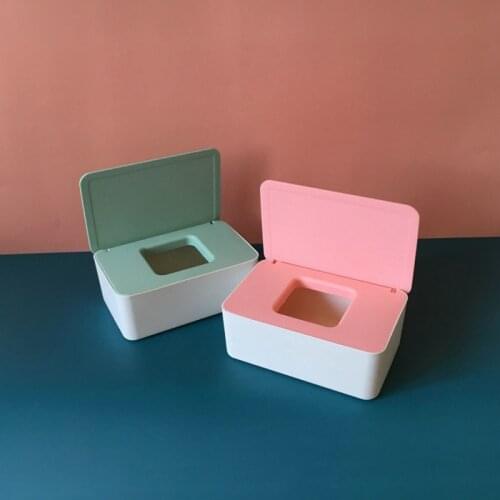Dry Wet Tissue Paper Case Care Baby Wipes Napkin Storage Box Holder Container Wipes Dispenser Home Tissue Holder Table Supplies