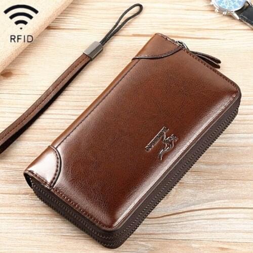 Wallet men RFID Blocking Purse Clutch Bag Credit Card Holder Purses Carteira Masculina Carteras Billetera Hombre Wallet For Men