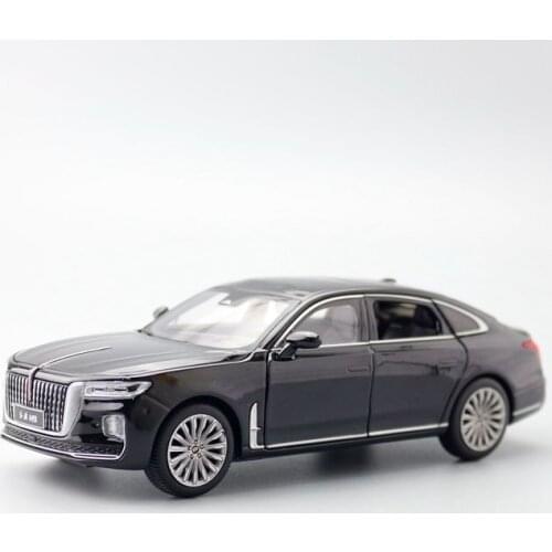 Diecast Toy Vehicle Model/1:32 Scale/Chinese Hongqi H9 Luxury/Sound & Light/Doors Openable/Educational Collection/Gift For Kid