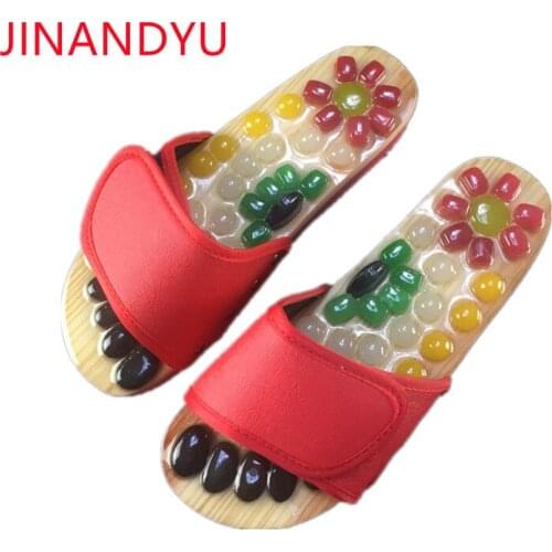 Unisex Massage Slipper Chinese Medicine Pedicure Cobblestone Accupressure Foot Acupoint Men Women Healthcare House Slippers