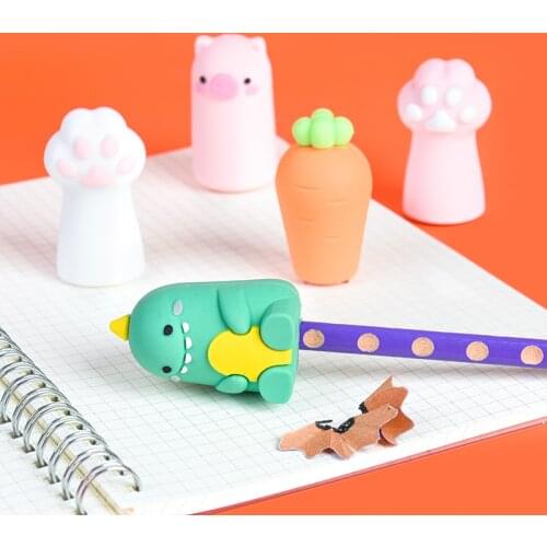 Cute Cartoons Pencil Sharpener Claw Shape Pencil Cutter Portable Safety Pen Knife Office Stationery Child Kawaii Sharpener