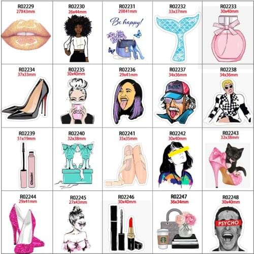 30pcs/lot Fashion Printed Flatback Jewelry Phone Decorative Planar Resin Kids DIY Glitter Art Craft Supplies R0222 R023 R02224