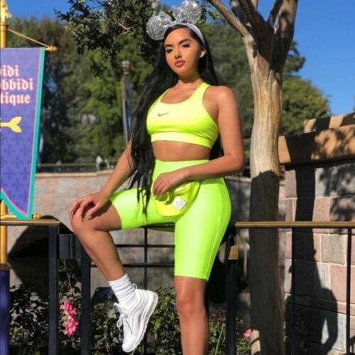 Fashion Women Gym Shorts Jogging Campping Casual High Waist Shorts Sports Running Solid Color Slim Short Trousers Streetwear