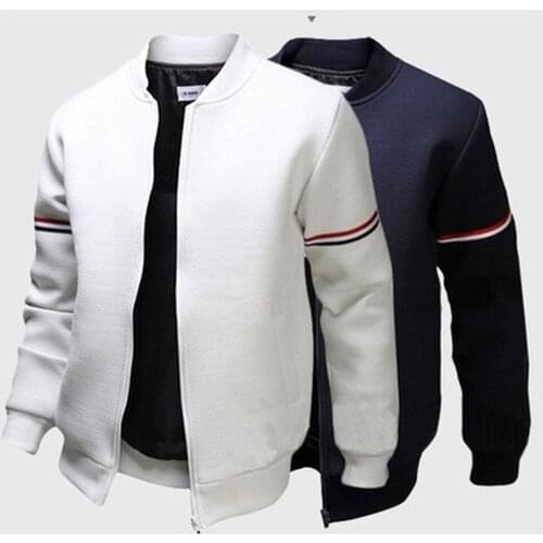 ZOGAA Mens Simple Cardigan Coat Slim Jacket