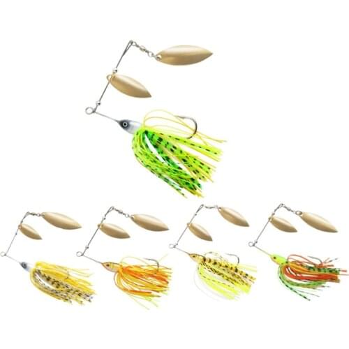 2021 Top Spinner Bait 13.5g Metal Hard Fishing Lure Pike Swivel Fish Tackle Spinnerbait