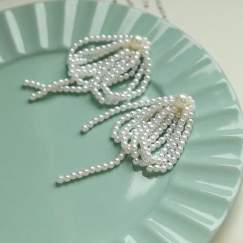 Stunning Earring Accessories Highlight Pearl Temperament Spike Earrings Handmade DIY Jewelry Kit