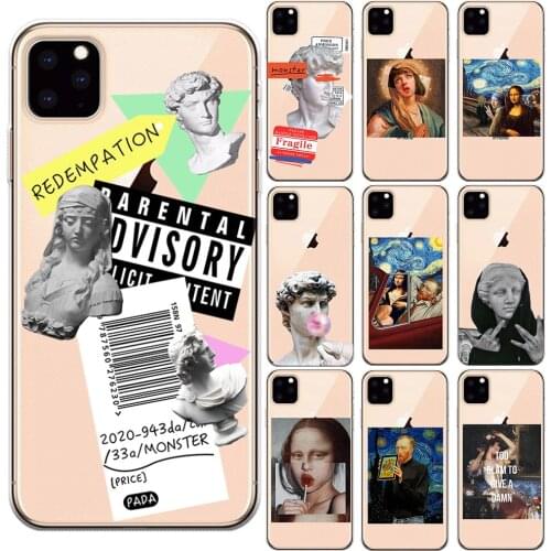 Luxury Clear Stamp Label Barcode Art Soft Silicone Case Cover For iPhone 12 11 Pro Max XS Max X XR 6 6S 7 8 Plus 5S SE 2020 SE2