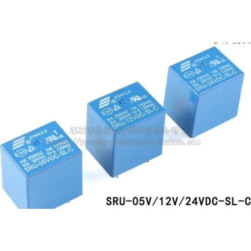 SRU-05V 12V 24VDC-SL-C 10A 5Pin electric relays ( A set of transformations )
