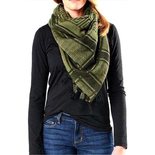 Tactical Fashion Shemagh Arabian Desert Shawl Scarf Windproof Camping Hunting Arab Keffiyeh Shemagh Scarf Warmer Cover