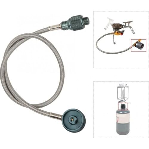 59cm Camping Stove Extension Tube Aluminium Alloy Fuel Valve Connector Gas Extension Pipe Tube Furnace Adapter Accessory