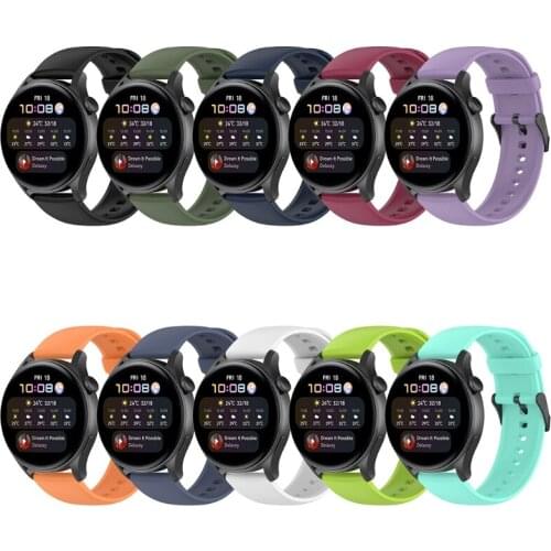 Soft Silicone Band Strap Compatible with Watch3/3pro Honor Watch GS PRO Smart Bracelet Wirst Strap 22mm Wristband 95AF