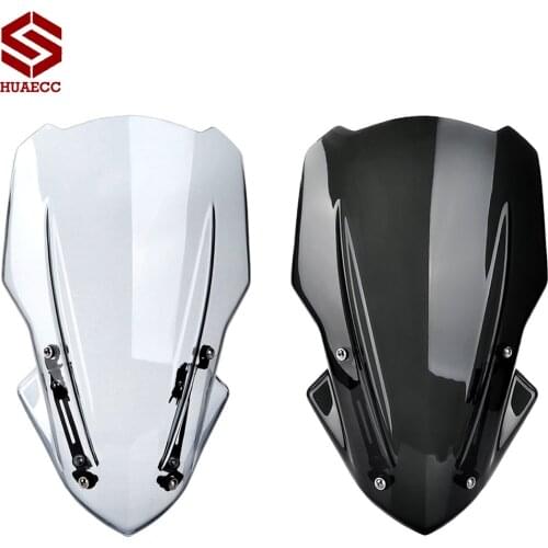 Motorcycle Windscreen for Kawasaki Z900 2017 2018 2019 Windshield with bracket Naked Sport Z 900 Windscreen