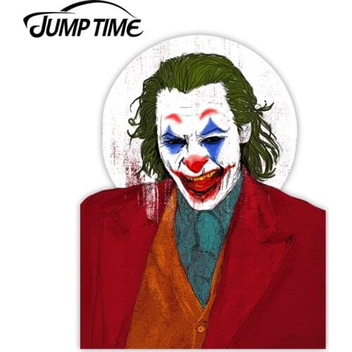 Jump Time For Positive Smile Joker Car Stickers Vinyl JDM Bumper Truck Graphics Windshield Bumper Windows