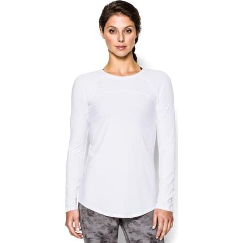 Women Long Sleeve T Shirt Gym Compression Tops Elastic Female Running Jogging Shirts Quick Dry Laddies Yoga shirt Pure Black