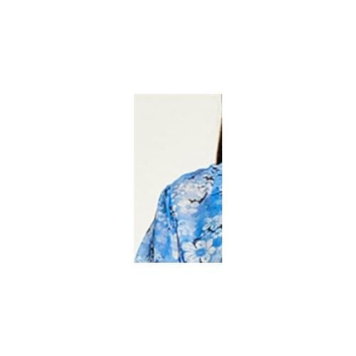 Women Floral Printed Shirt Single Breasted Turn-down Collar 2021 Spring Loose Blouse Top