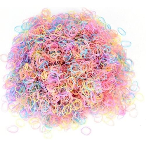 Hot Sale 3000pcs/bag Baby TPU Stationery Holder Band Holders Rubber Loop School Office Supplies Band Elastic Girls Tie Gum