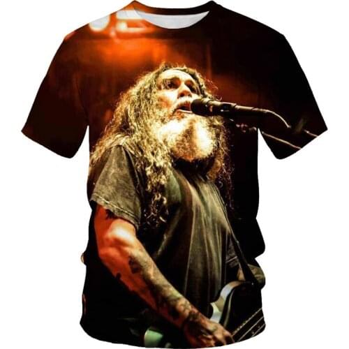 2021 summer fashion new guitar singer 3D printing pattern mens casual trend T-shirt apparel