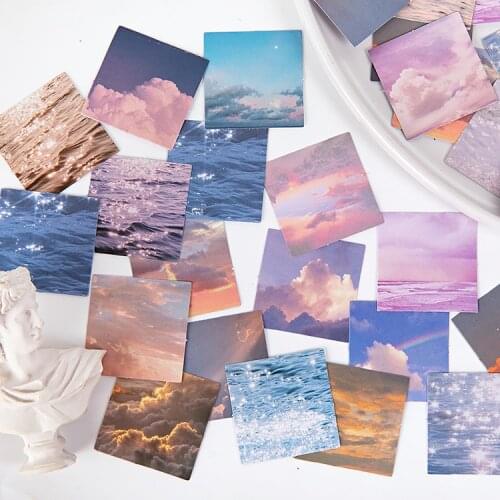 46 pcs/box INS Star Wilderness in the Cloud Decorative Stationery mini Stickers set Scrapbooking DIY Diary Album Stick Lable