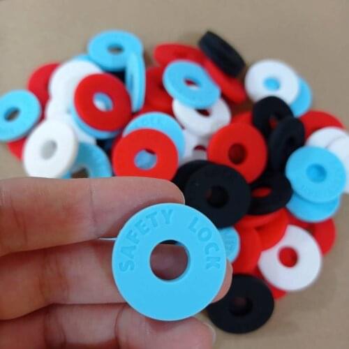 5Pcs Silica Gel Guitar Protector Strap Lock Block 25x2mm 9mm Electric Guitar Bass Guitar Guitar Accessories