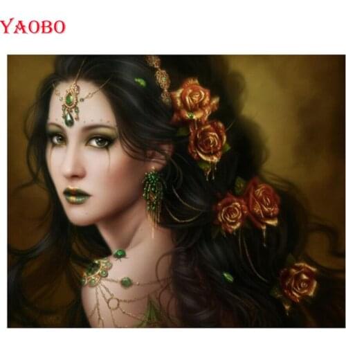 Beautiful girl Diamond embroidery Cross Stitch diamond Painting DIY Full square/Round drill Diamond Mosaic Paintings Rhinestone