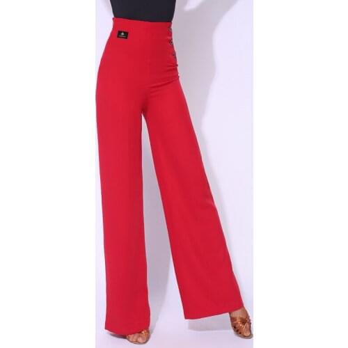 Ballroom Pants Latin Dance Practice Clothes Female Adult Wide-Leg Trousers Professional Modern Dancing Performance Wear DNV13456