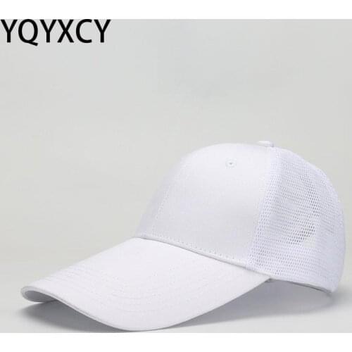 Baseball Caps Men Womens Cap Male Snapback Hip Hop Hat Dad Hat Female Summer Breathable Mesh Cap Gorras Unisex Solid Color