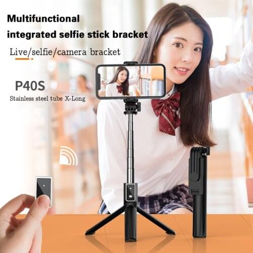 Bluetooth selfie stick remote control tripod mobile phone real photo stand tripod camera selfie artifact pole,patented product