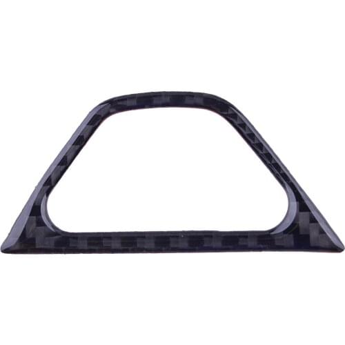 Black Carbon Fiber Car Emergency Warning Lamp Light Switch Button Cover Trim Bezel Fit For Chevrolet Camaro 2016 2017 2018-2020