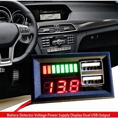 Digital Analog Battery Capacity Indicator Voltmeter Voltage Meter Lectric Car Motorcycle Lead-acid/lithium Battery Volt Tester