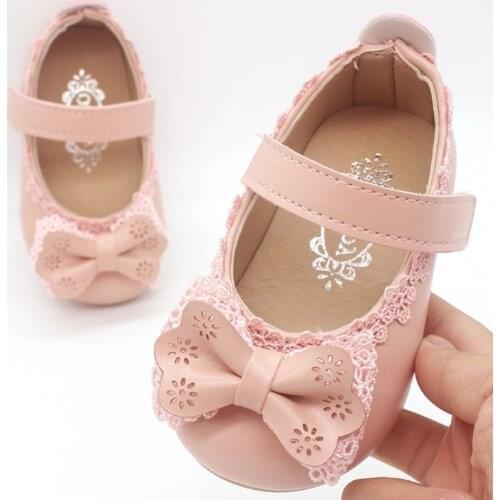 Kids Shoes Toddler Infant Kids Baby Girls Lace Bow Single Shoes Dance Princess Flats Children Toddler Shoes Kids Sandals