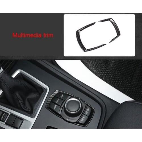 For BMW 2 series Gran tourer F46 218i 220i 2015-2019 carbon fiber Multimedia trim 1pc