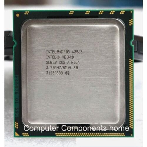 INTEL xeon W3565 CPU intel W3565 processor /3.2GHz /LGA 1366/8MB L3 Cache/Quad-Core/ server CPU warranty 1 year motherboard