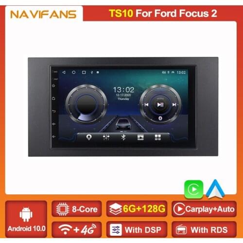 DSP RDS Android 11 6G+128G For Ford Focus 2 Mk 2 2004-2011 Car Multimedia Video Player Navigation GPS Radio Stereo Receiver Wifi