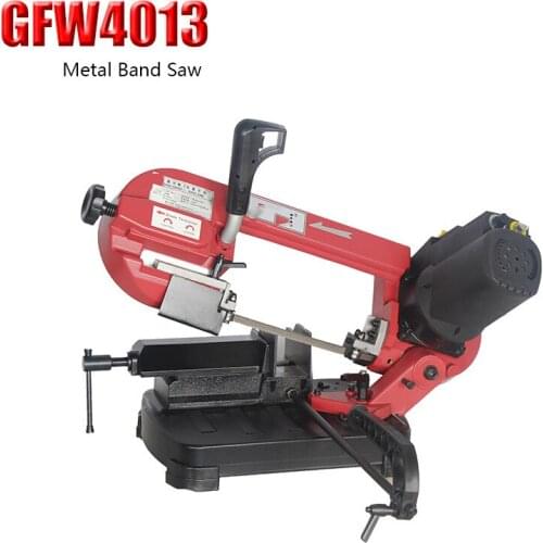 GFW4013 Household Portable Manual Metal Cutting Machine 5 Inch 220V/550W Electric Band Saw Machine Band Saw