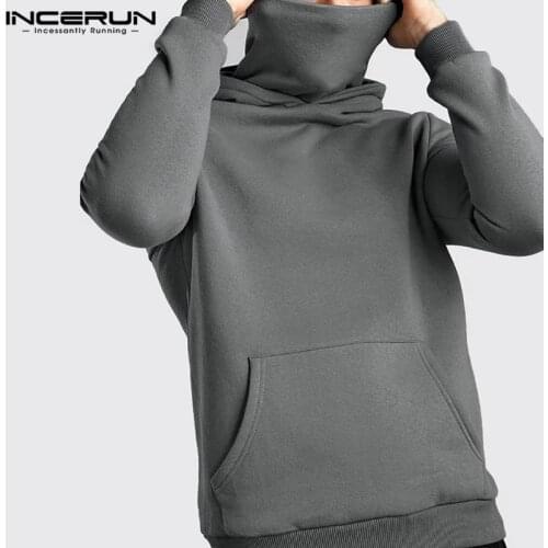 Мужские толстовки с воротником INCERUN China At AliExpress
