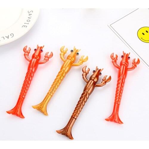Creative Crayfish Cute Gel Pen Black Refill Funny Stationery Supplies 0.5mm Office Promotion Advertising Gifts for Kids