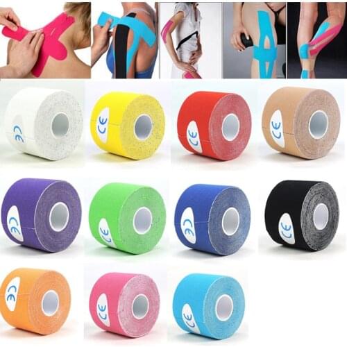 Kinesiology Tape Athletic Tape Sport Recovery Tape Strapping Gym Fitness Tennis Muscle Pain Relief Running Knee Muscle Protecto