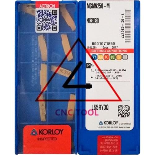 MGMN250-M NC3030 10pcs Original Korea KORLOY Cutting Tool